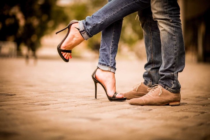 Shoes. Couple. Couple in love. passion.